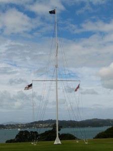 Flaggenmast in Waitangi